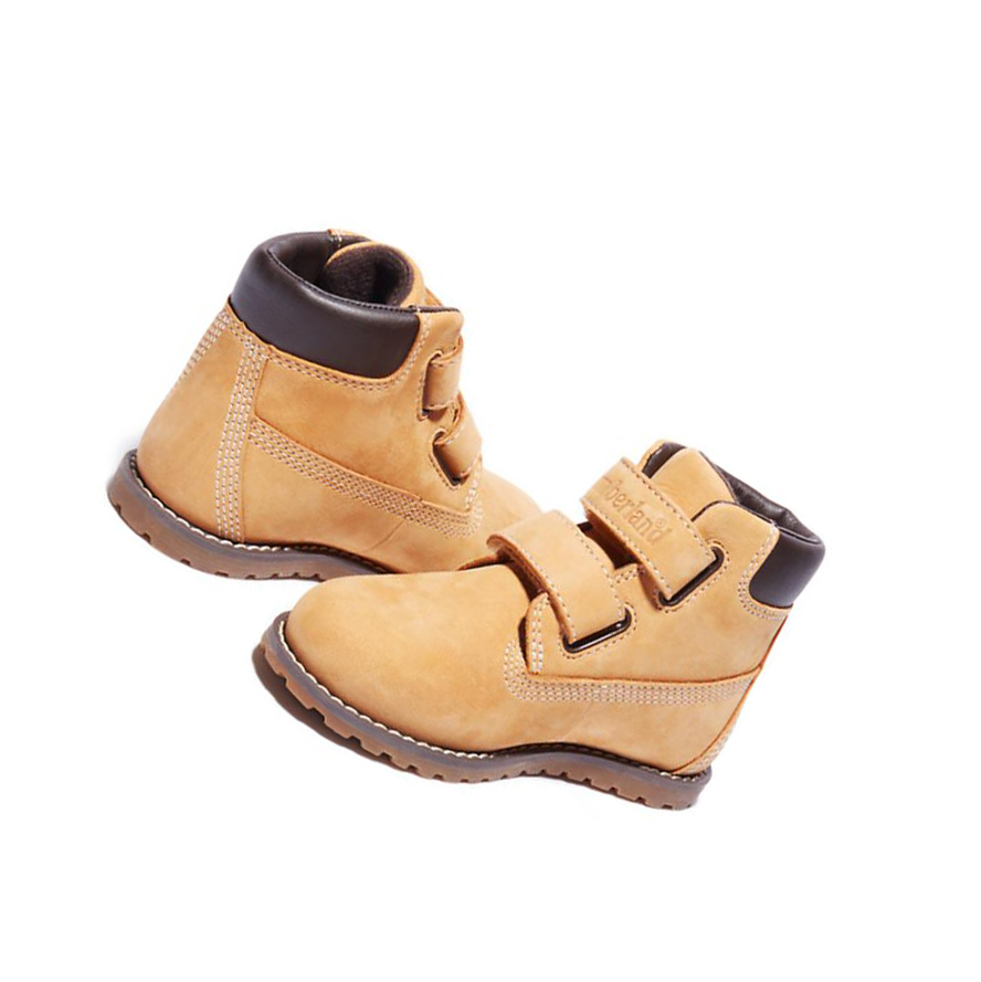 Botas Chukka Timberland Pokey Pine Invierno Niños Amarillo | ES-QEFXG35