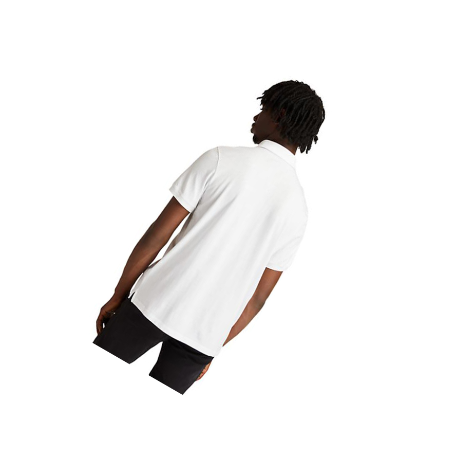Camisa Polo Timberland Re-Comodidad EK+ Hombre Blancas | ES-DAVOW46