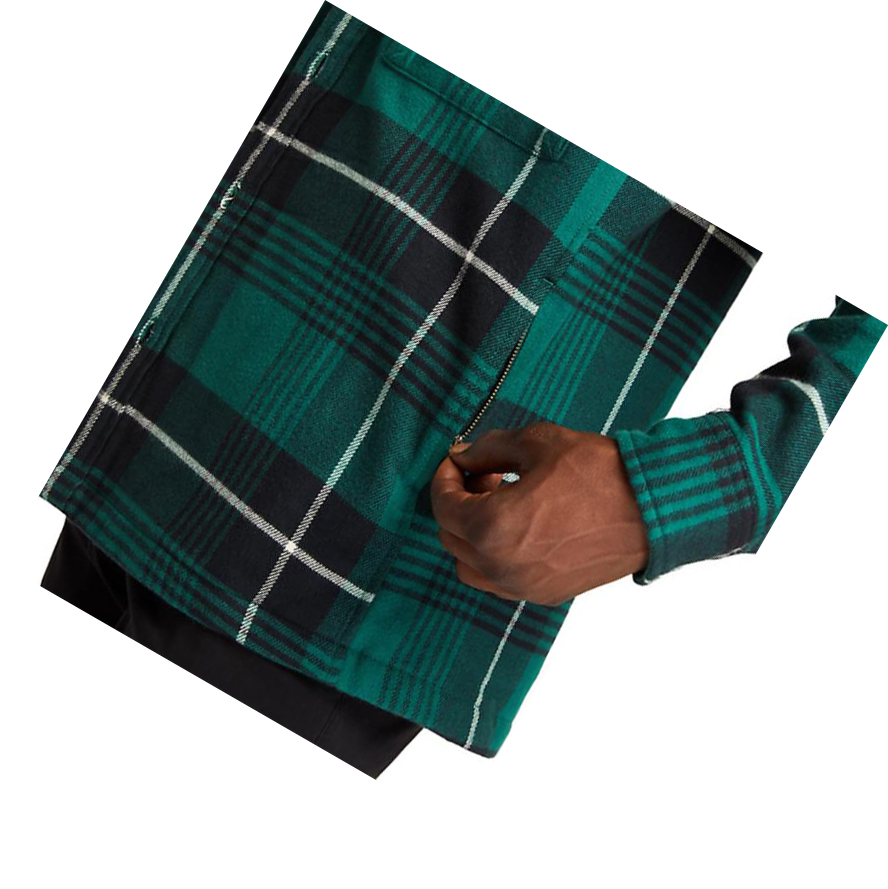 Chaquetas Timberland Insulated Buffalo Shirt Quilted-Híbrido Hombre Verde | ES-LVBZK25