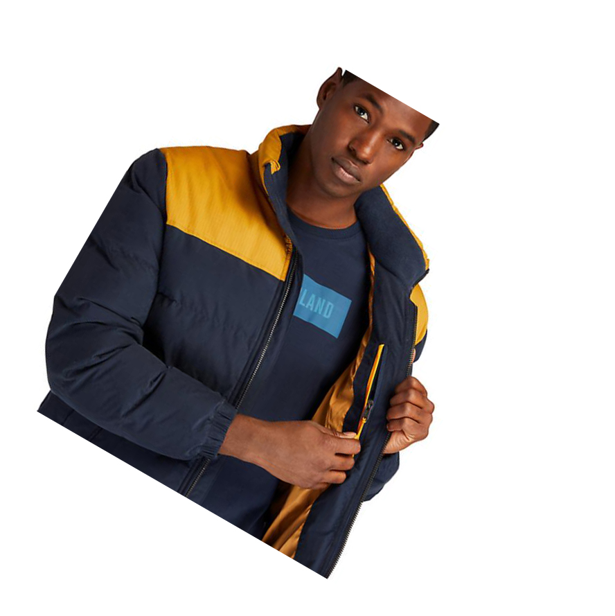 Chaquetas Timberland Welch Mountain Puffer Quilted-Híbrido Hombre Azul Marino | ES-BVORA20