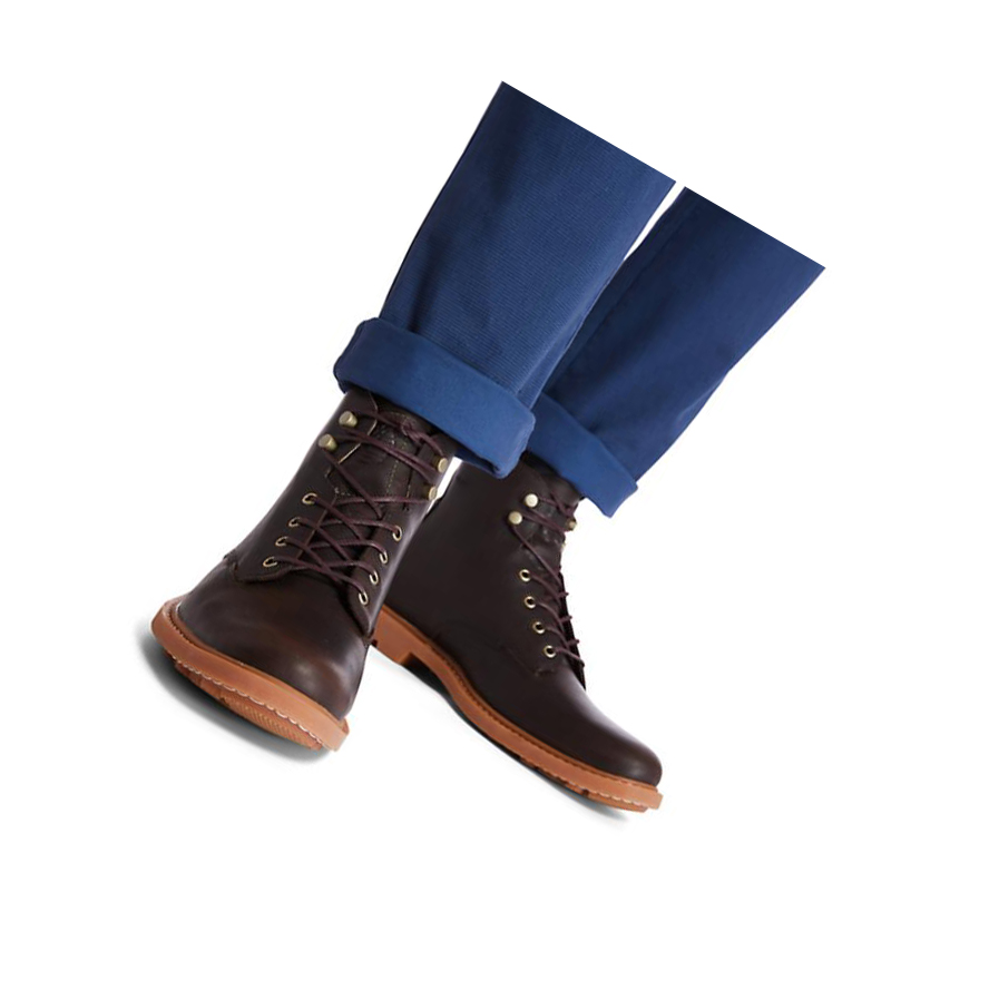 Original 6-inch Boots Timberland Belanger EK+ Hombre Marrones Oscuro | ES-JEYNZ23