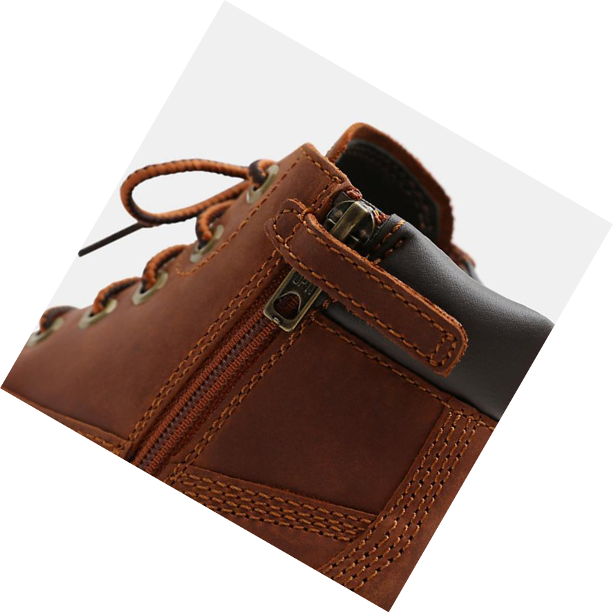 Original 6-inch Boots Timberland Courma Kid Niños Marrones | ES-OEUIT28