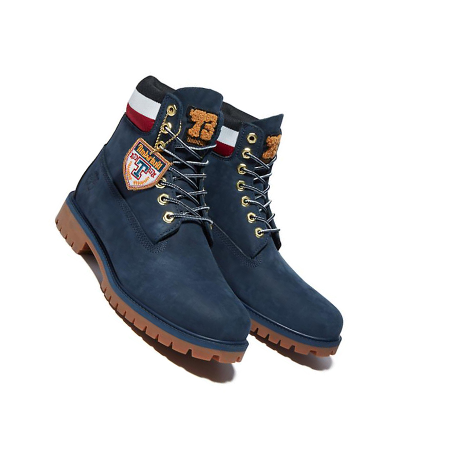 Original 6-inch Boots Timberland Heritage Invierno Hombre Azul Marino | ES-ATIQW53