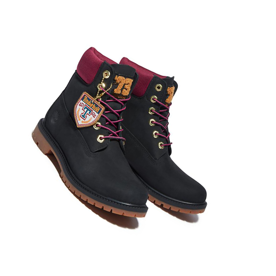 Original 6-inch Boots Timberland Heritage Mujer Negras | ES-CUHQK83