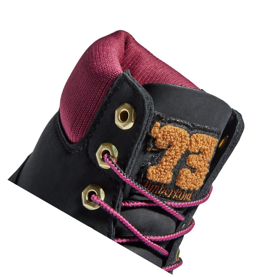 Original 6-inch Boots Timberland Heritage Mujer Negras | ES-CUHQK83