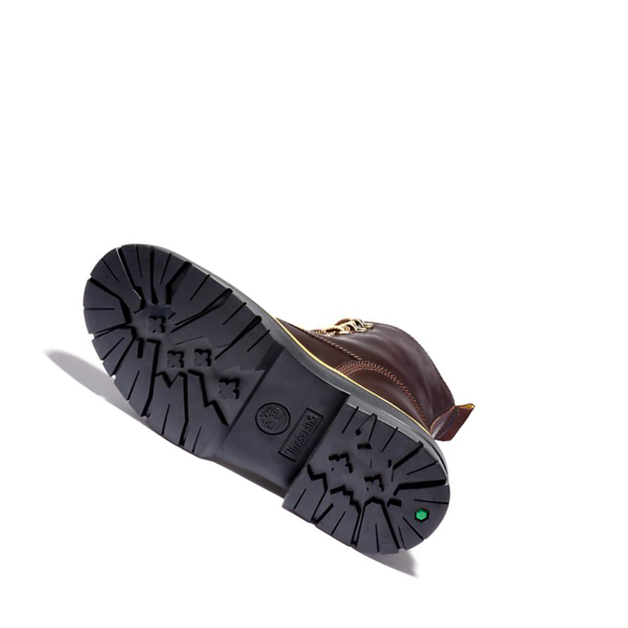 Original 6-inch Boots Timberland Malynn EK+ Mid Encaje-Up Mujer Marrones Oscuro | ES-GDPYU63