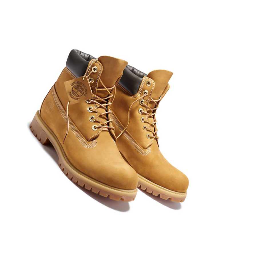 Original 6-inch Boots Timberland Premium Hombre Amarillo | ES-AJVOP09