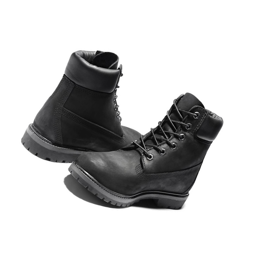 Original 6-inch Boots Timberland Premium Mujer Negras | ES-BQMGI58