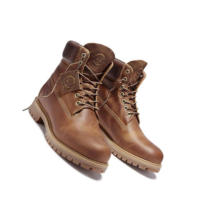 Original 6-inch Boots Timberland Premium Heritage Hombre Marrones | ES-EPXDG61