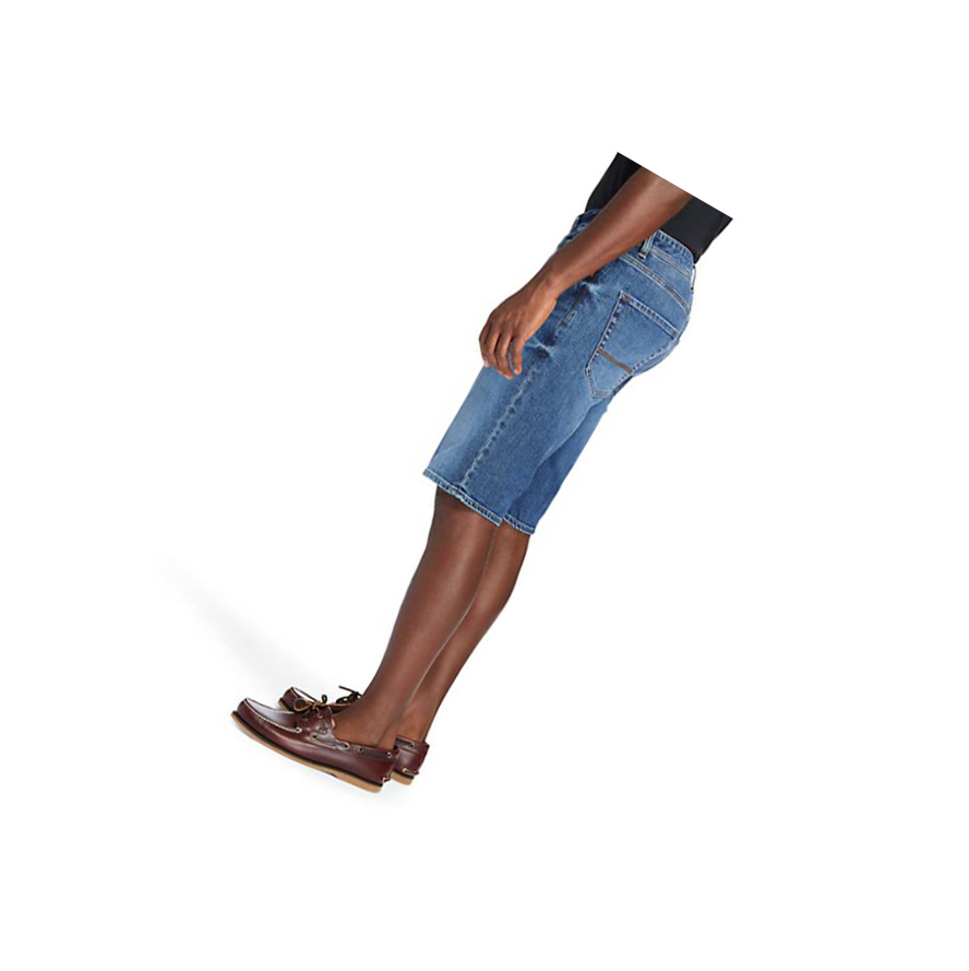 Pantalones Cortos Timberland Canobie Lake Denim Hombre Indigo | ES-YPAEU23