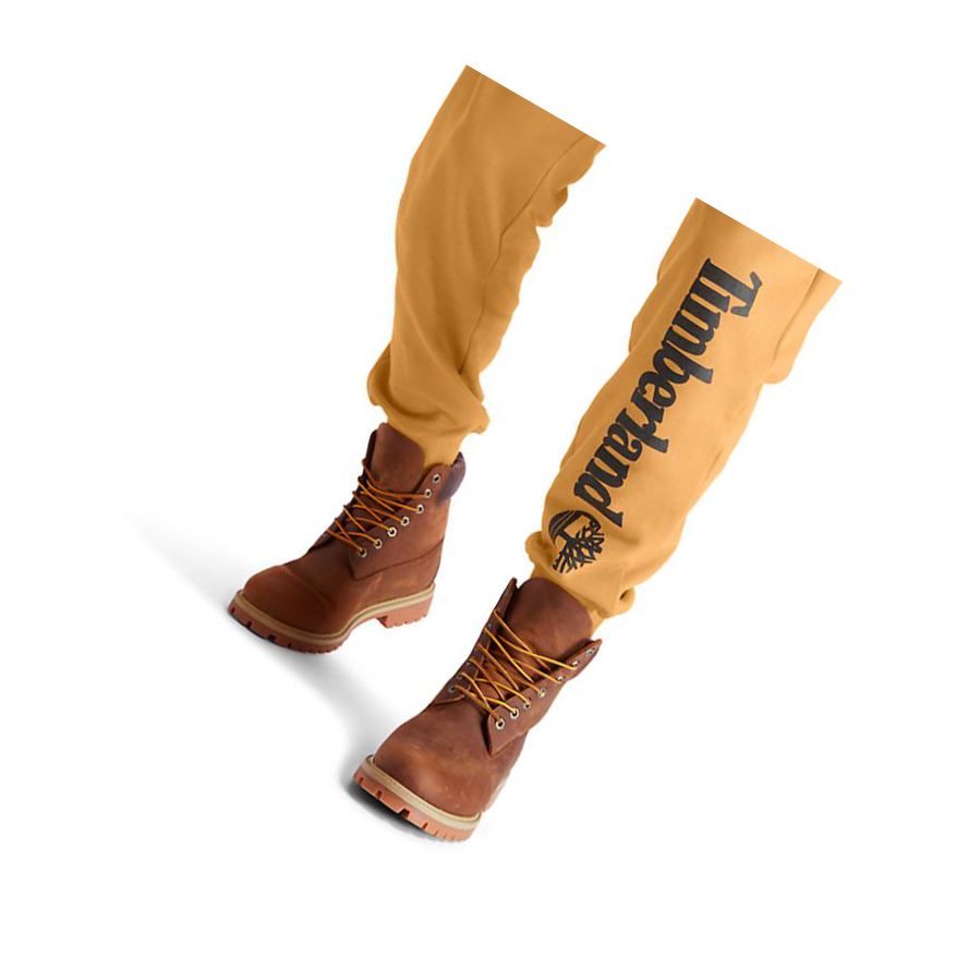 Pantalones Deportivos Timberland Core Logo Hombre Amarillo | ES-KNTQV86