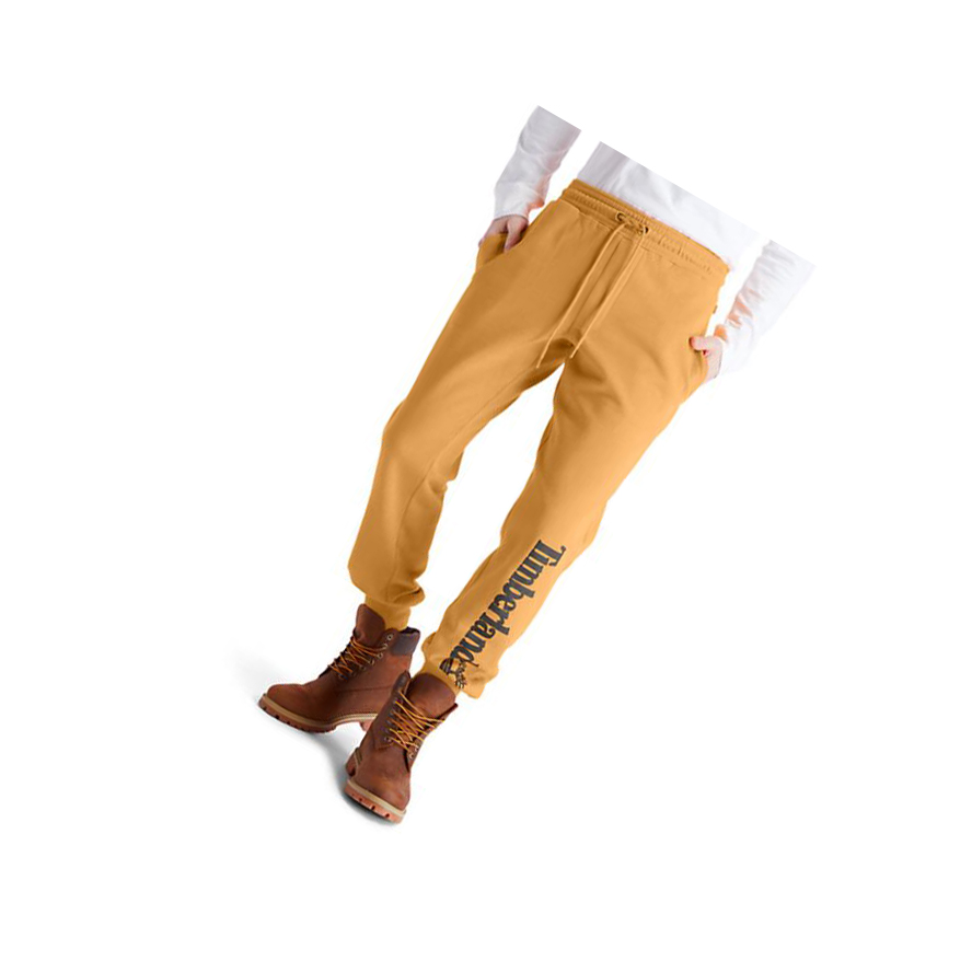 Pantalones Deportivos Timberland Core Logo Hombre Amarillo | ES-KNTQV86