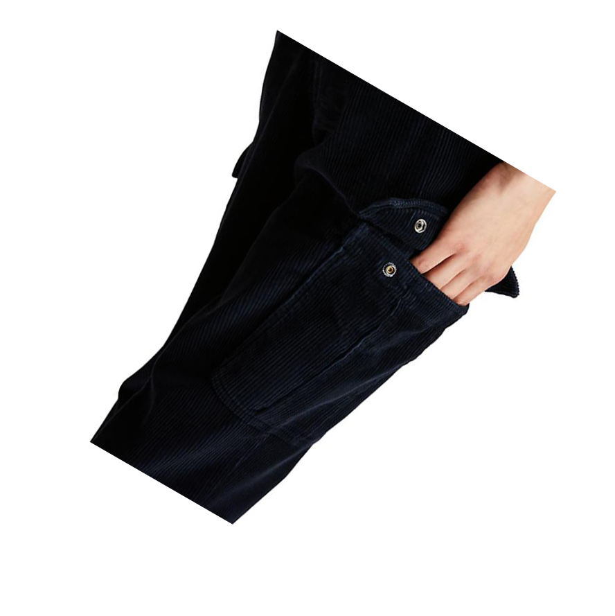 Pantalones Timberland Corduroy Cargo Hombre Azul Marino | ES-EHIKC14