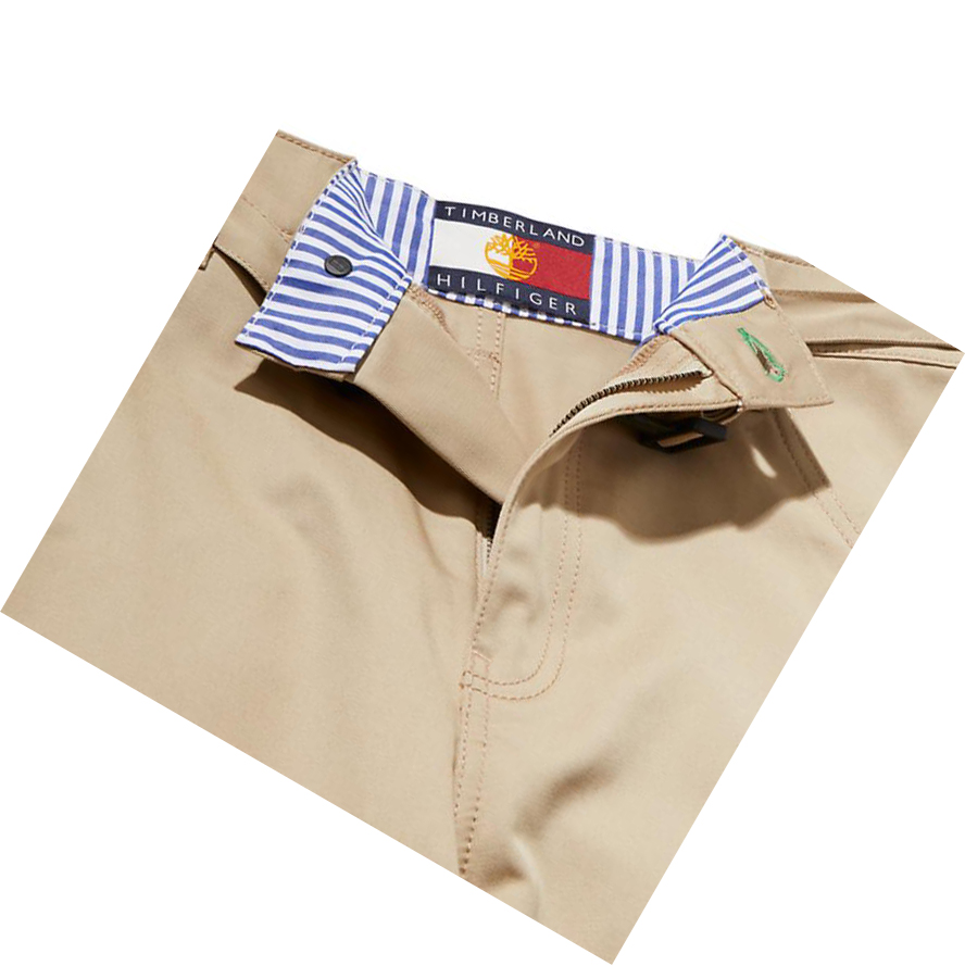 Pantalones Timberland Tommy Hilfiger x Timberland® Re-Imagined Zip-off Carpenter Mujer Beige | ES-STJRP73