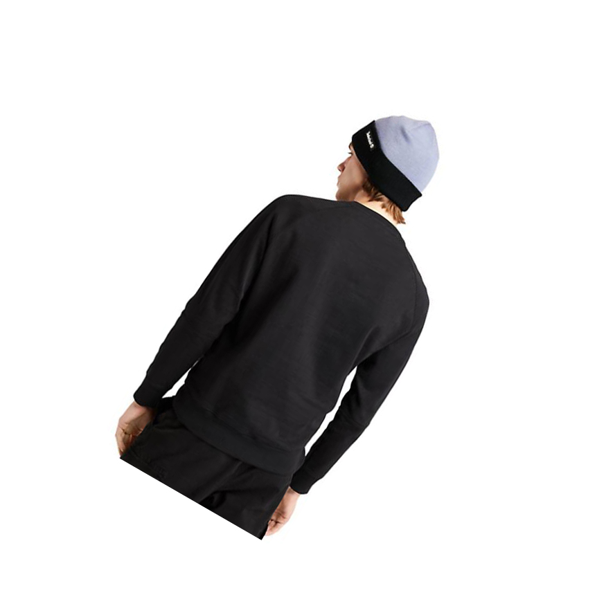 Sudaderas Timberland Heavyweight Crewneck Logo Hombre Negras | ES-JHFYE52