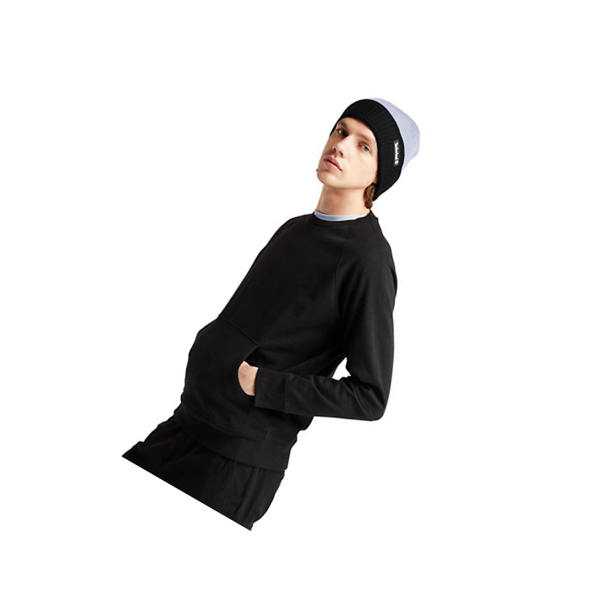 Sudaderas Timberland Heavyweight Crewneck Logo Hombre Negras | ES-JHFYE52