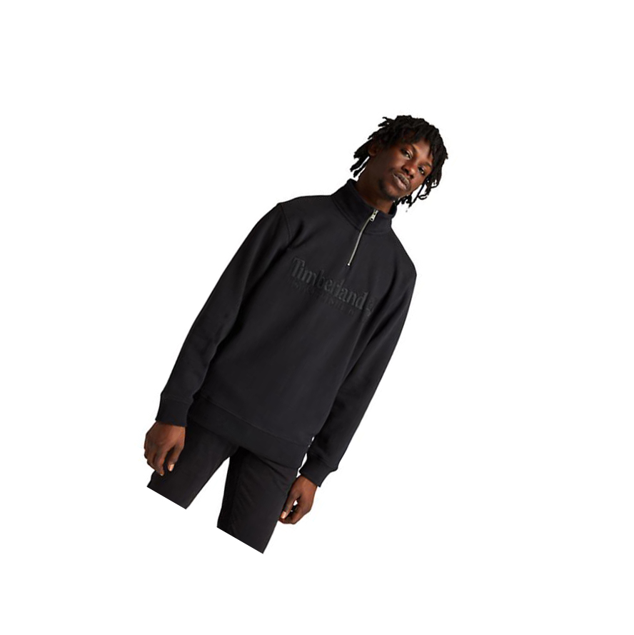 Sudaderas Timberland Outdoor Heritage Zip-Neck Hombre Negras | ES-UIQYG27