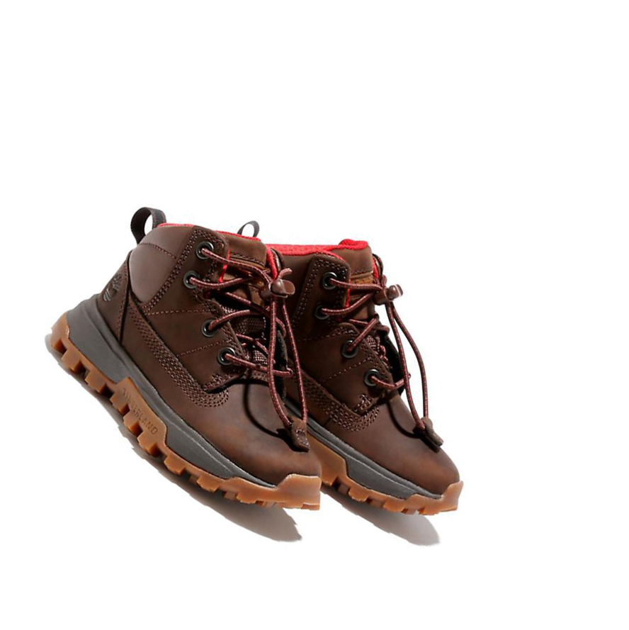 Zapatillas Timberland Treeline Mid Hiker Niños Marrones Oscuro | ES-YFTIK52